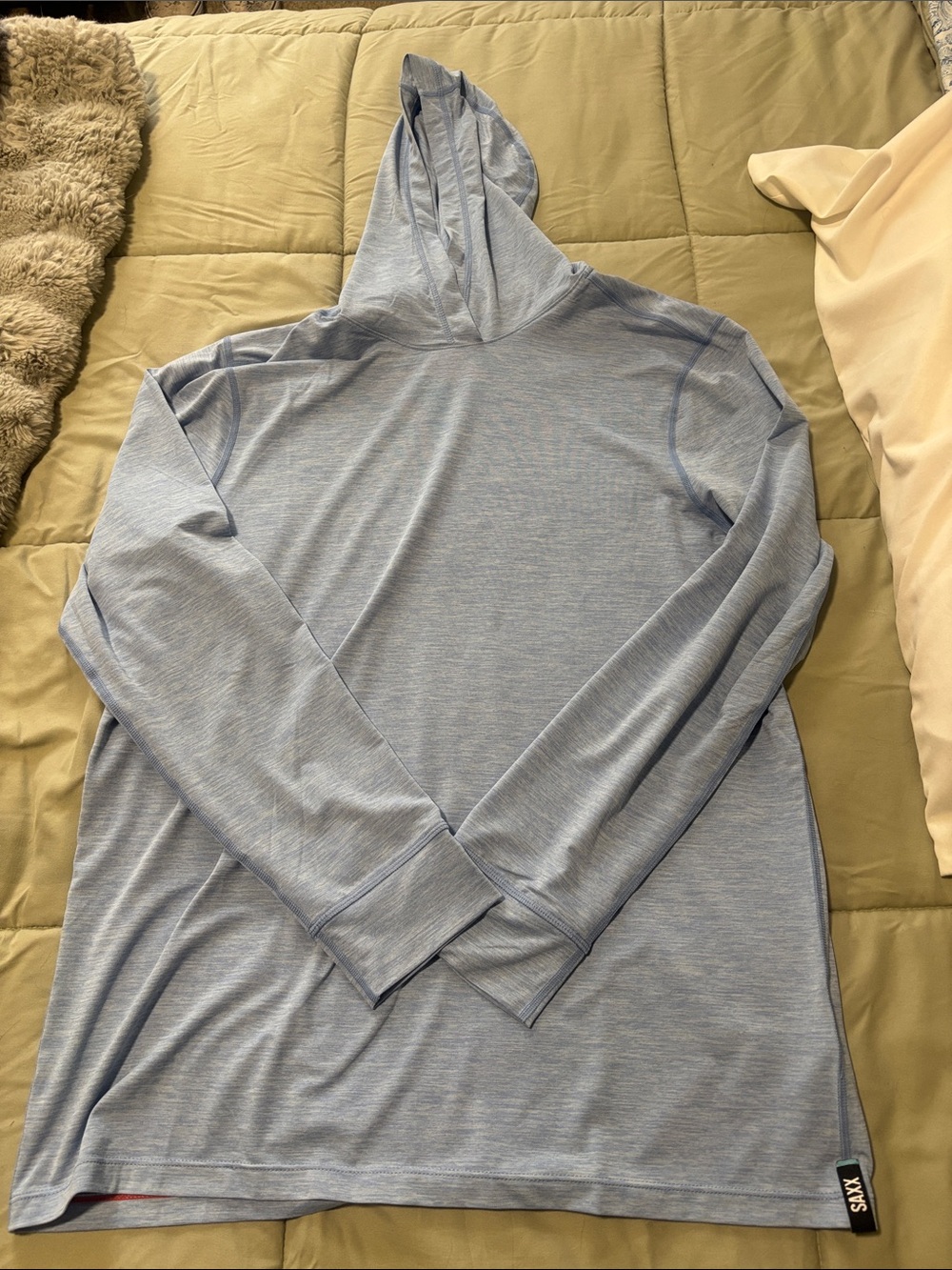 Saxx Light Blue Crewneck Hoodie Sweatshirt